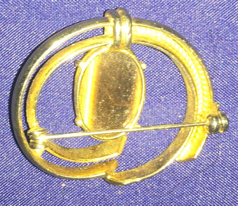 Brooch - tigers eye
