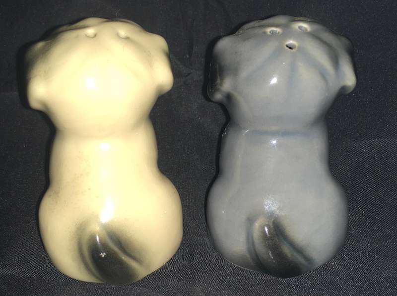 Dogs salt and pepper shakers