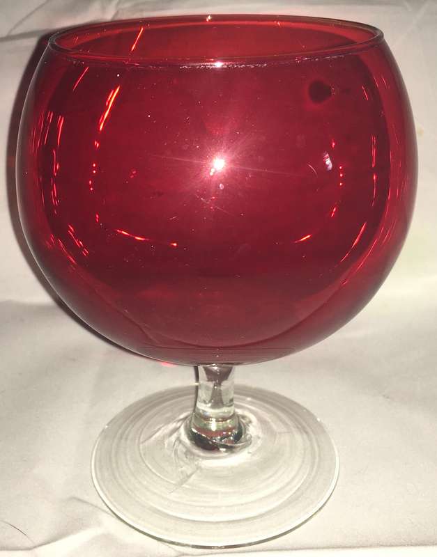 Ruby red vase