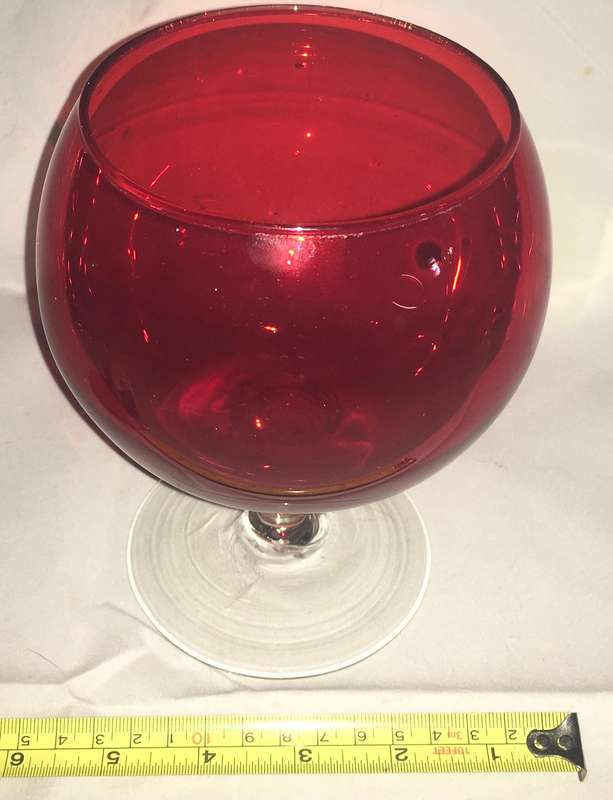 Ruby red vase