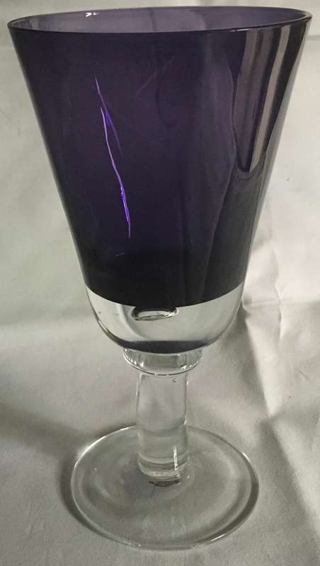 Plum colored goblet - vintage
