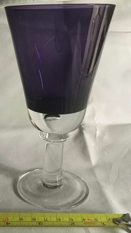 Plum colored goblet - vintage