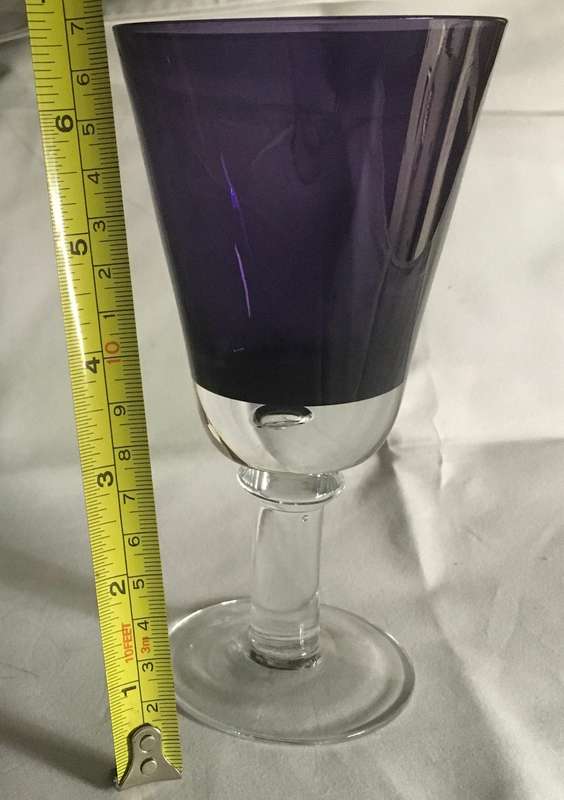 Plum colored goblet - vintage