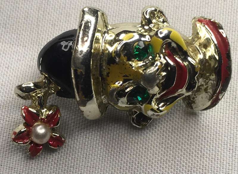 Clown brooch