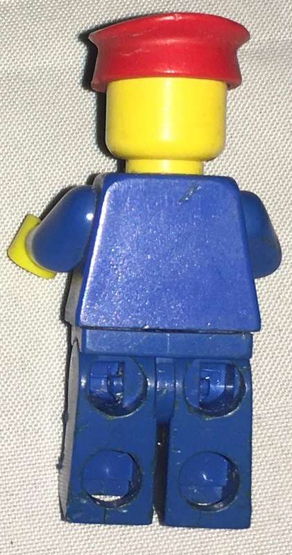 Lego railway employee minifigure