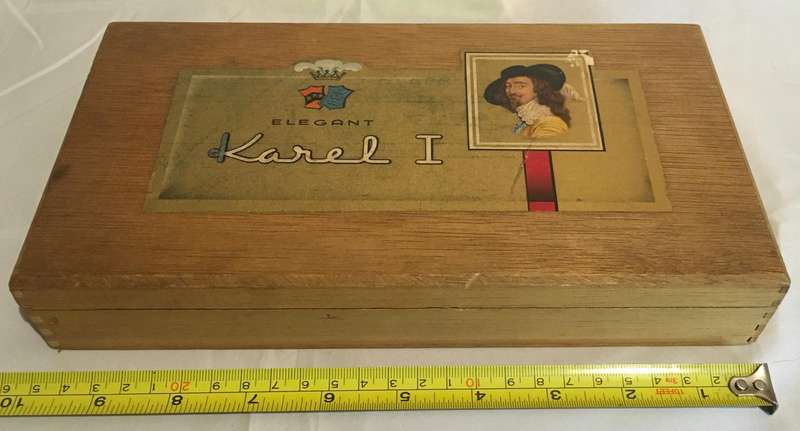Vintage Karel 1 empty cigar box