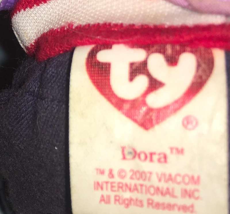 TY Beanie Baby Dora The Explorer World Adventure 2007