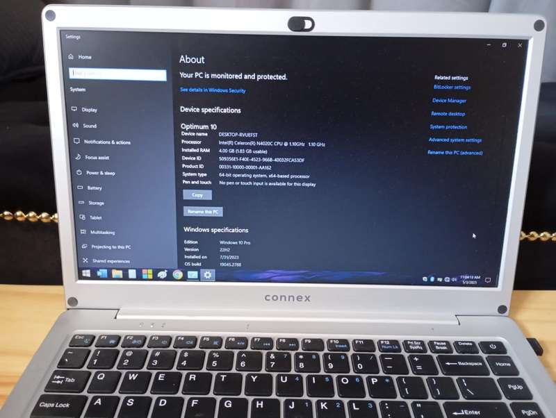 Connex slim book2024 laptop for sale plus free laptop cooling pad