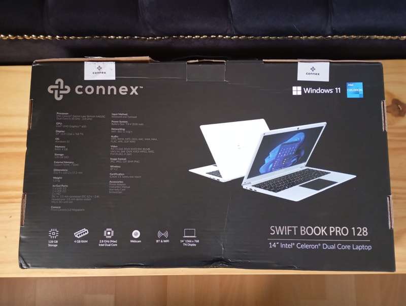 Connex slim book2024 laptop for sale plus free laptop cooling pad
