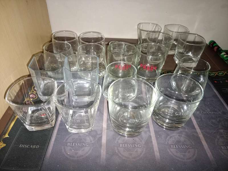 Range of limited edition whiskey glasses brand new never used