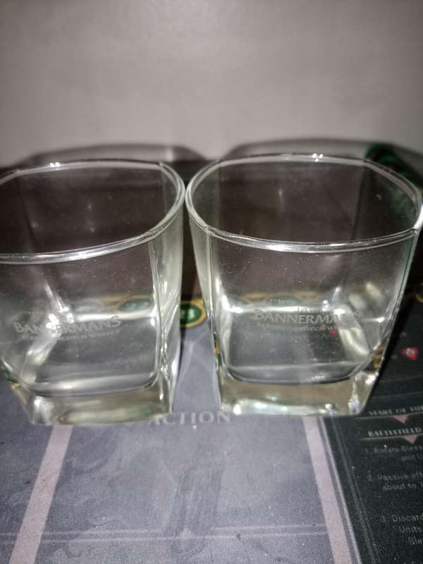 Range of limited edition whiskey glasses brand new never used