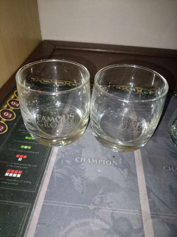 Range of limited edition whiskey glasses brand new never used