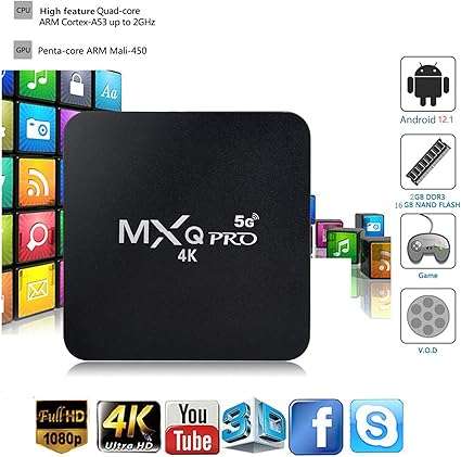 MXQ Pro 4K TV Box Android 11.1 8GB RAM 128GB ROM with Pre-loaded Apps