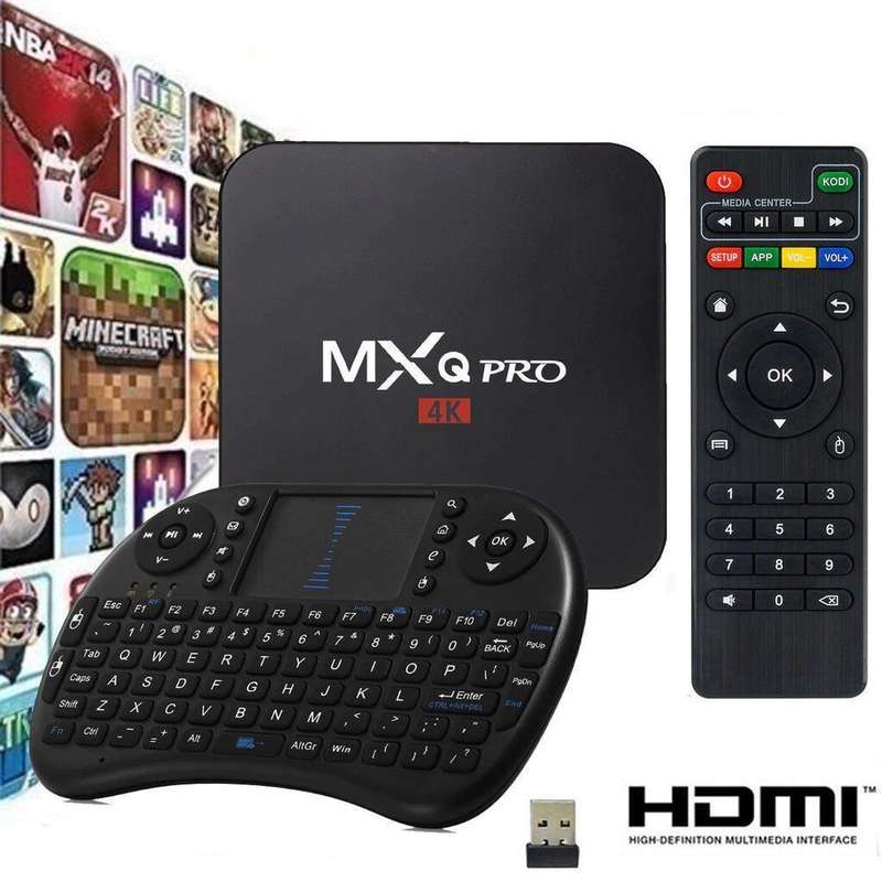 MXQ Pro Android Streaming Media Device pre-loaded with Apps & Mini Keyboard - REFURBISHED | UNBOXED