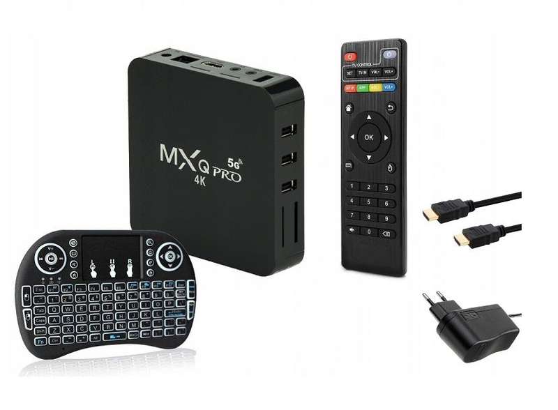 MXQ Pro Android Streaming Media Device pre-loaded with Apps & Mini Keyboard - REFURBISHED | UNBOXED