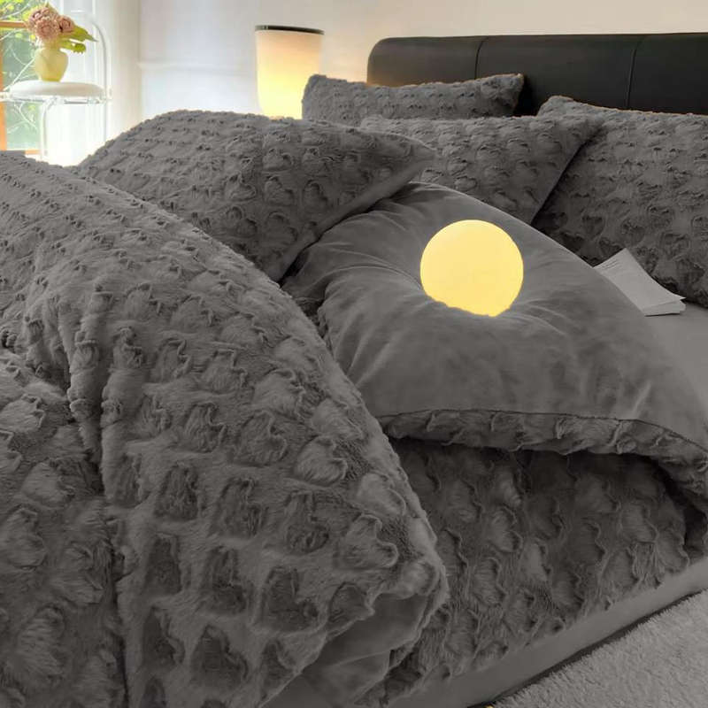Heart Winter Fleece Comforter