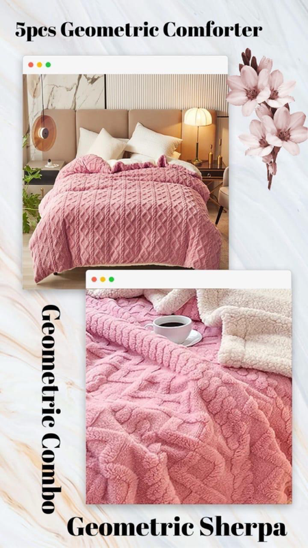 Geometric Winter Bedding Combo