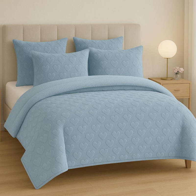 Heart Winter Fleece Comforter