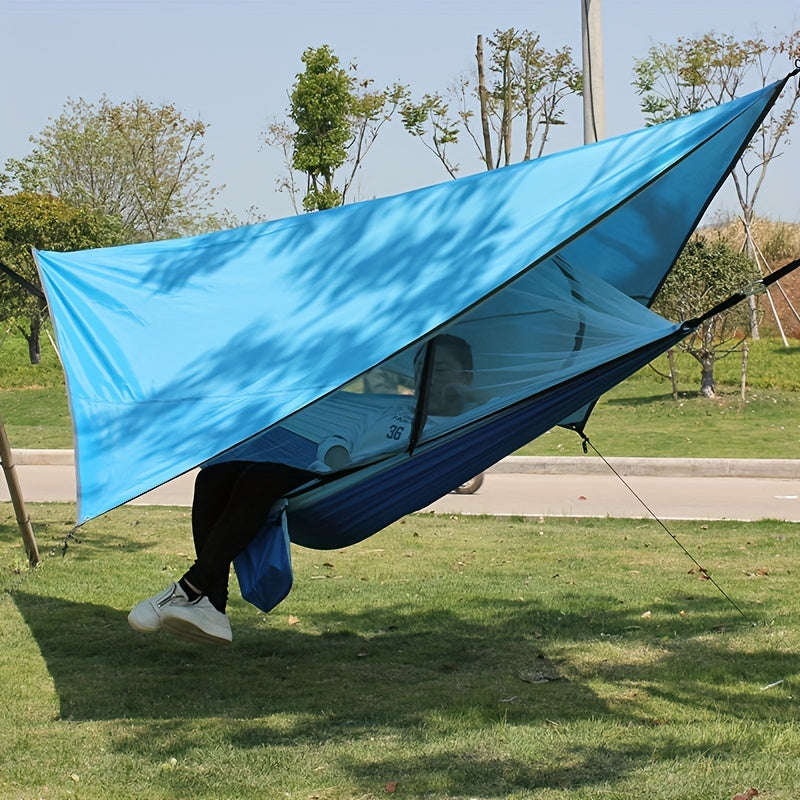 Outdoor Camping Portable Awning, Diamond-Shaped Silver-Plated Gazebo Sun And Rain Protection Awning