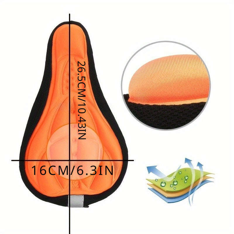 3D Soft Foam Bicycle Seat Cover - Breathable, Washable Mtb And Road Bike Seat Cover