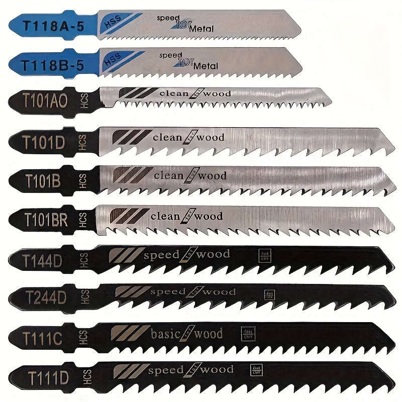 10 Piece Jigsaw Blade Set