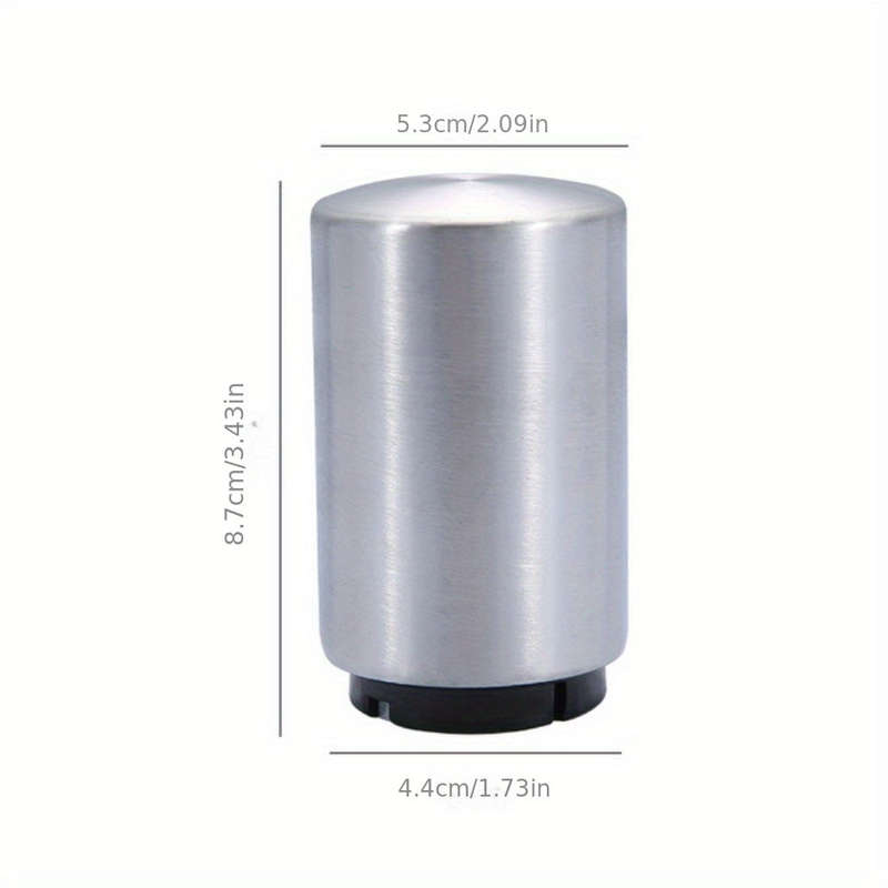 Stainless Steel Automatic Press Bottle Opener - Easy Soda Bottle Cap Remover With Magnet - Easy To U
