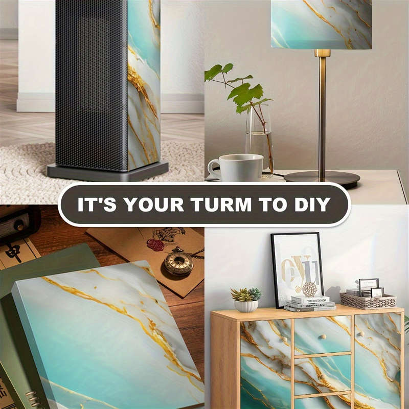 1 Roll, Wavy Texture Marble Wallpaper,