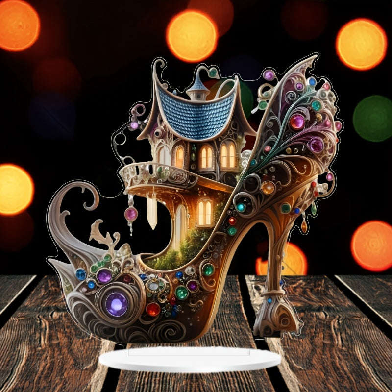 Bohemian Acrylic High Heels Home Decor Sign,