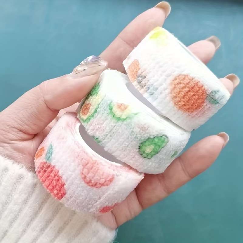 3pcs Random Multicolor Mixed Non-Woven Self-Adhesive Bandage