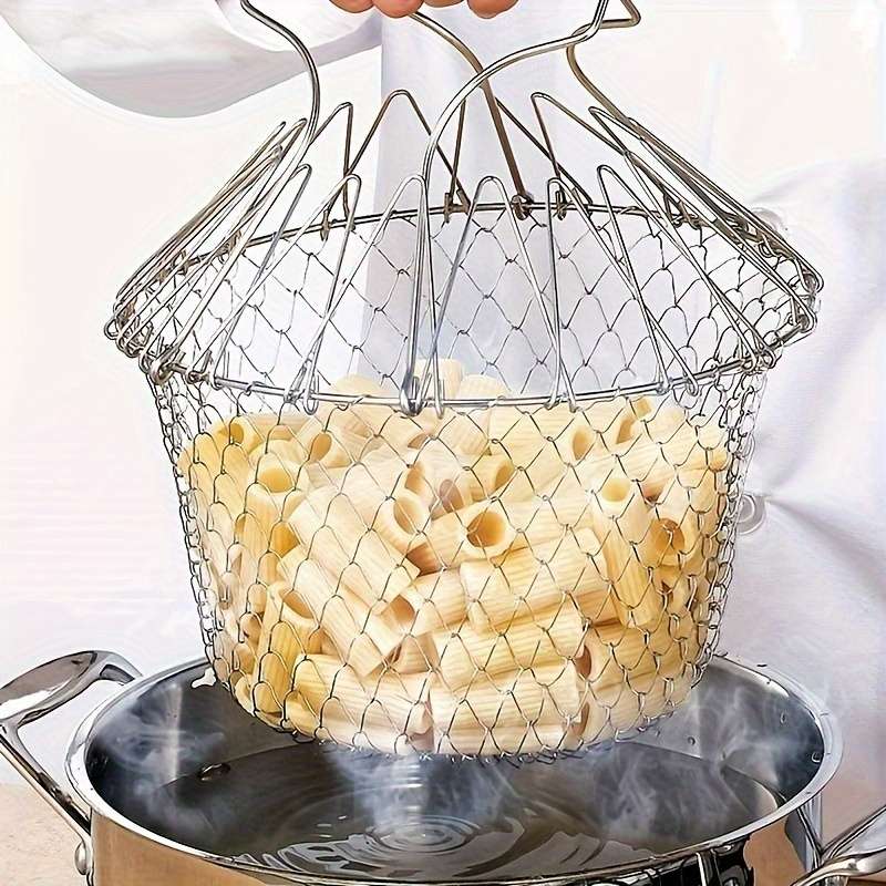 Stainless Steel Folding Fry Basket
