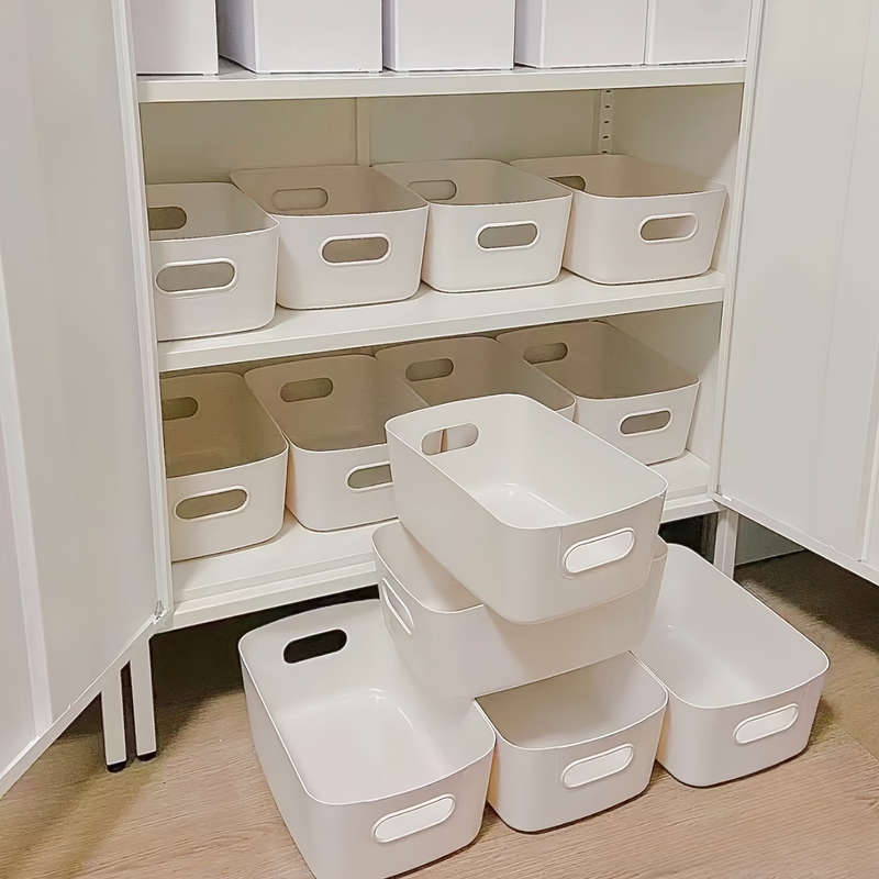 10-Pack Multi-Functional Storage Boxes, Durable Plastic Organizers For Cosmetics