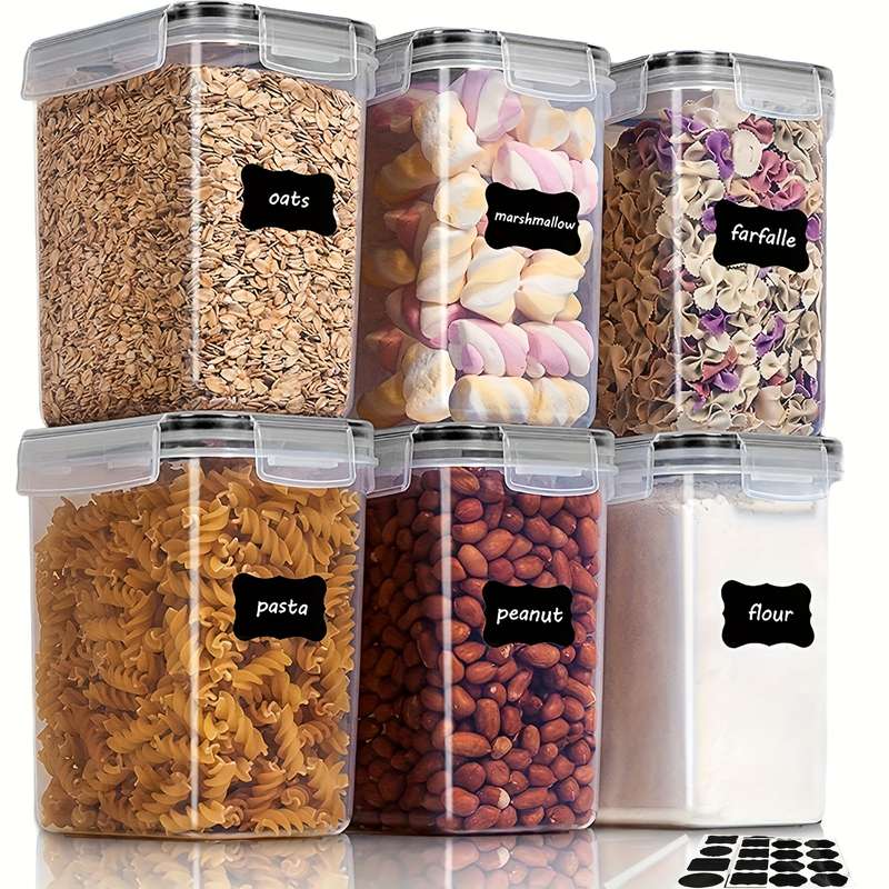 2/6pcs Storage Containers, Multipurpose Airtight Food Storage Containers With Lid
