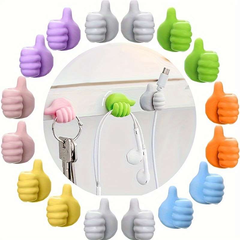 20pcs Value Pack Multifunctional Thumb Wall Hooks