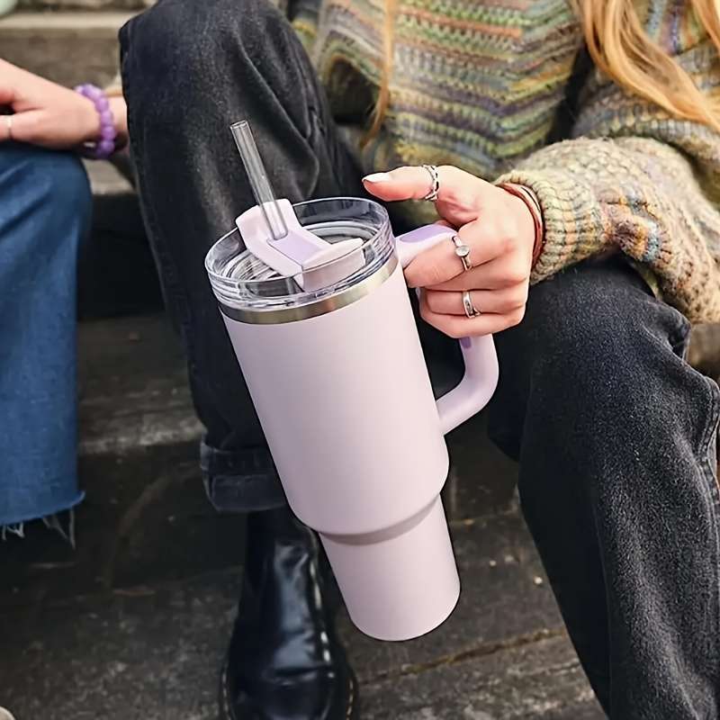 3 Reusable Transparent Straws With Cleaning Brushes