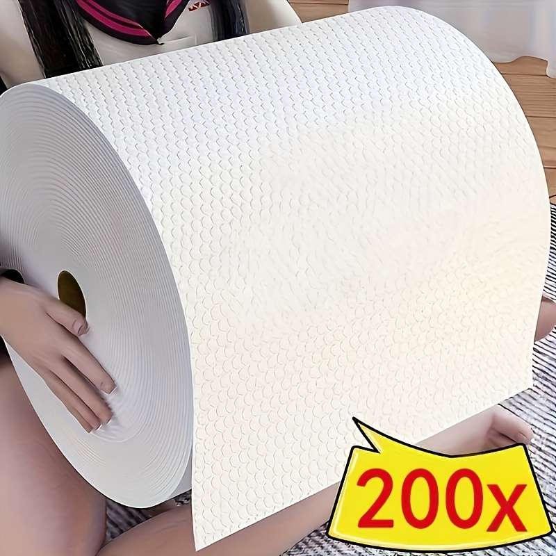 200 Sheets In a Roll Of Pure White Kitchen Paper Towels