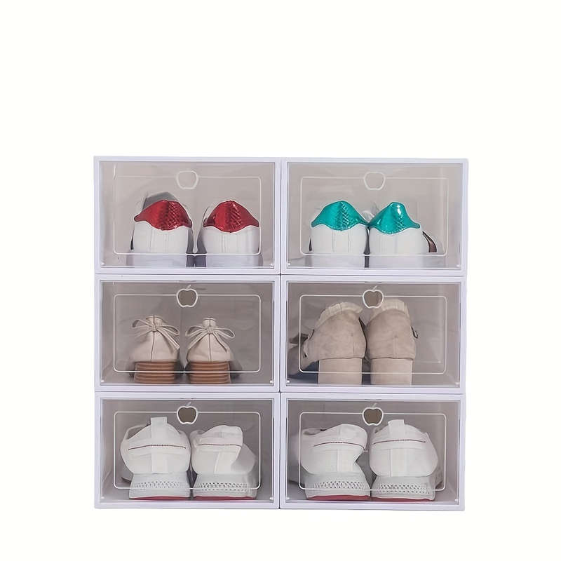 12 Plastic Shoe Storage Boxes