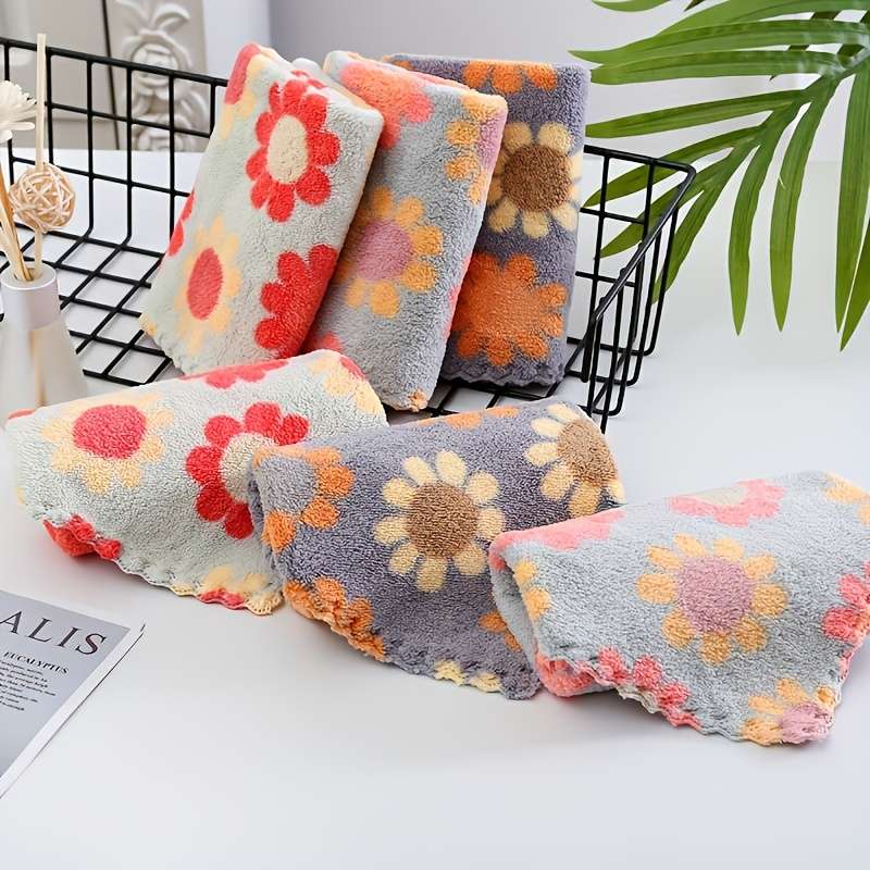 Bohemian Floral Towel Set Of 6