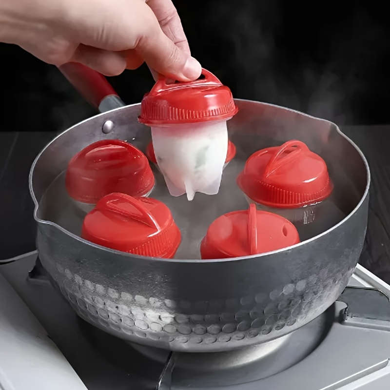 2-Pack Egg Poachers Multi-Ply Non-Stick Silicone Egg Cookers