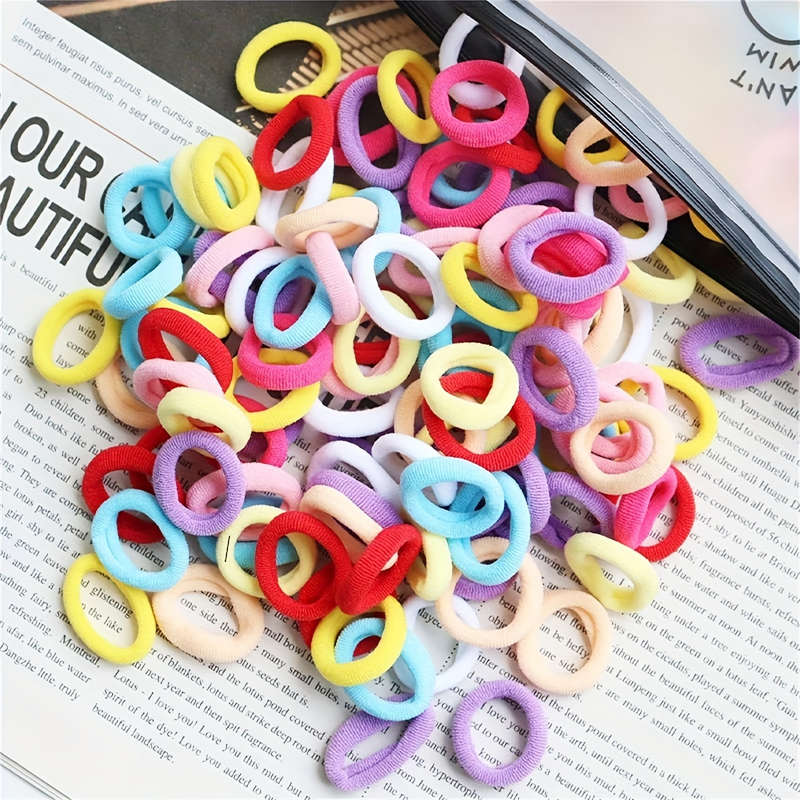 100pcs Woven Polyester Hair Bands