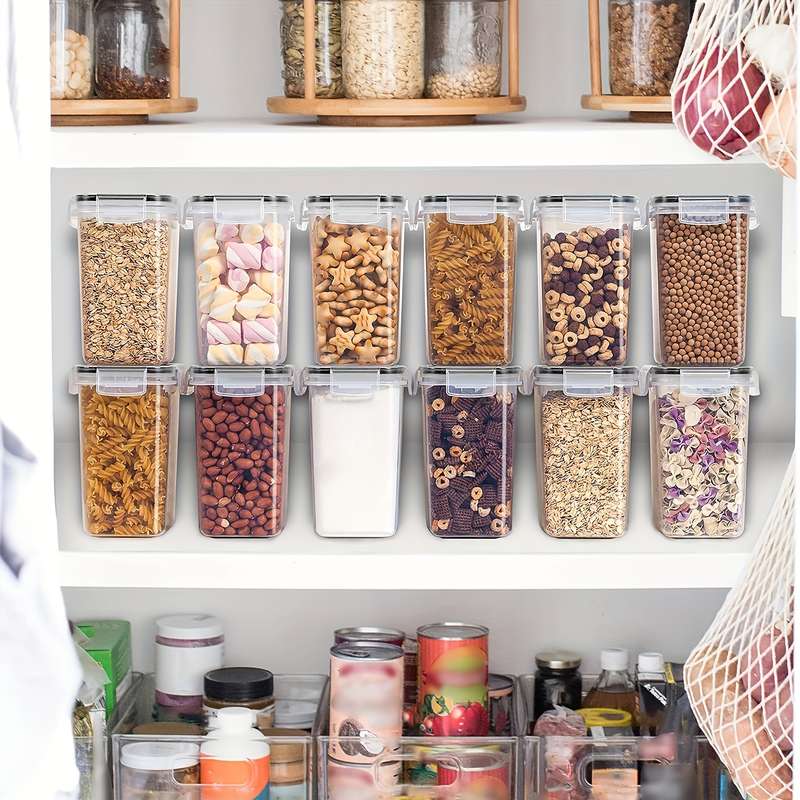 2/6pcs Storage Containers, Multipurpose Airtight Food Storage Containers With Lid