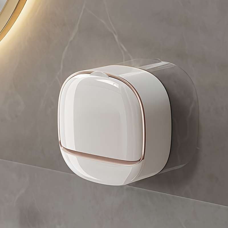 Easy-Install No-Drill Double Layer Soap Dish With Lid