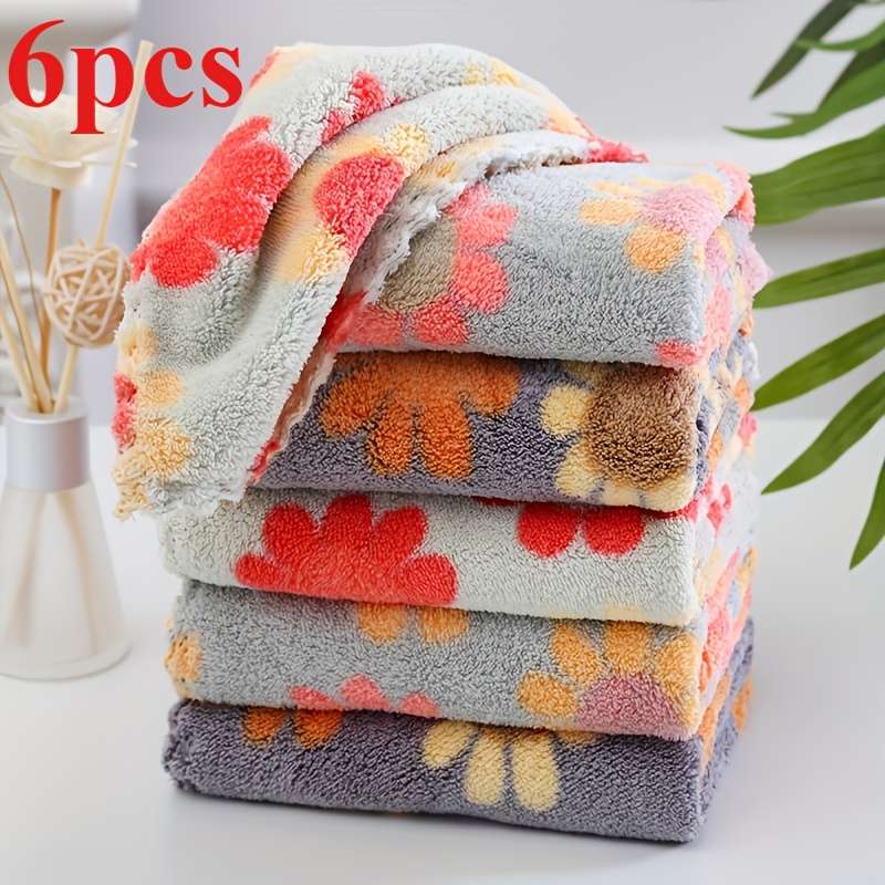 Bohemian Floral Towel Set Of 6