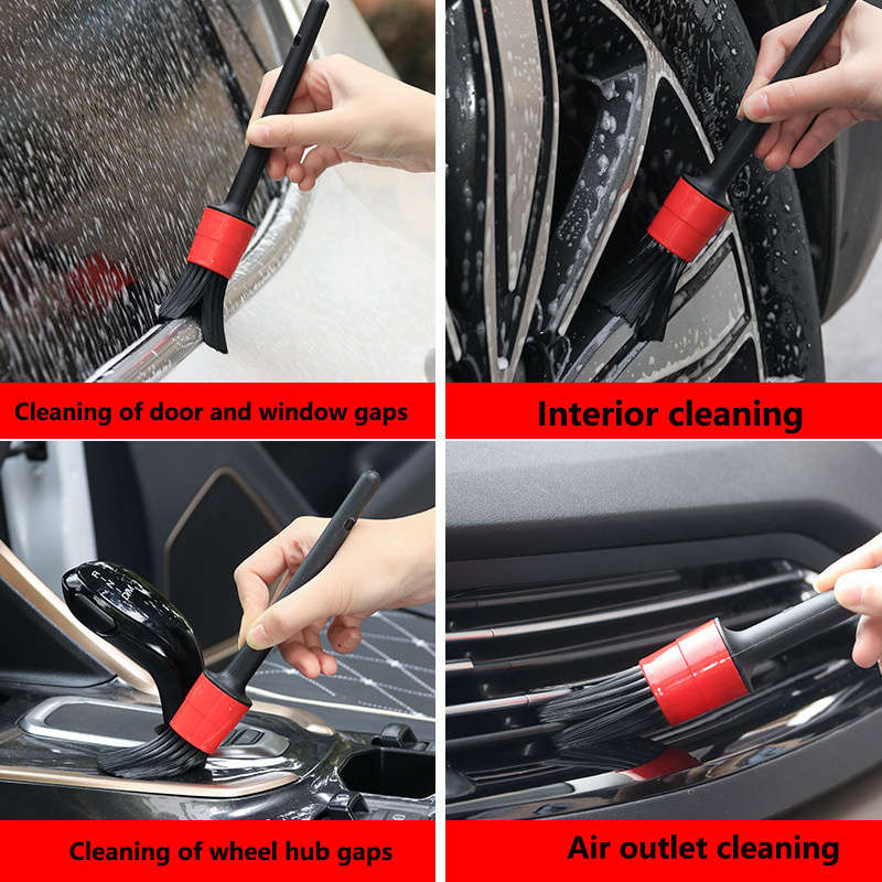 5-Pack Flexiclean Multi-Purpose Plastic Brushes With Imitation Bristles