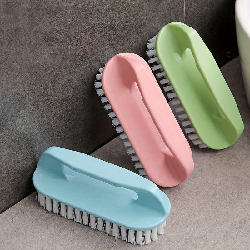 1pc Multi-Functional 3-Sided Soft Bristle Laundry Brush With Long Handle