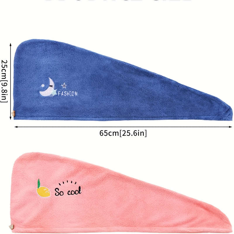 Ultra-Soft Microfiber Hair Towel Wrap - Quick Dry, Super Absorbent