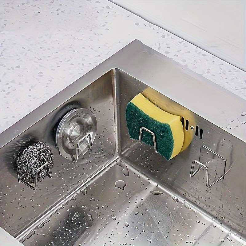 Stainless Steel Sink Organizer Rack - No-Drill