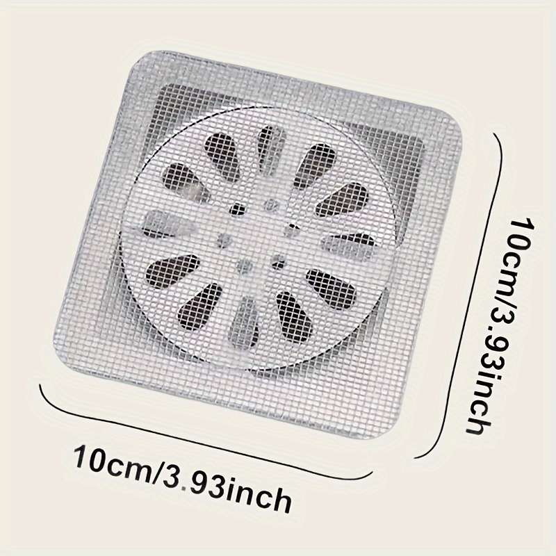 50pcs Hair Catcher Drains For Shower, Metal Mesh Filter
