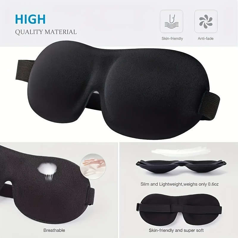 Ultra-Comfort 3D Contoured Sleep Mask - Light Blocking
