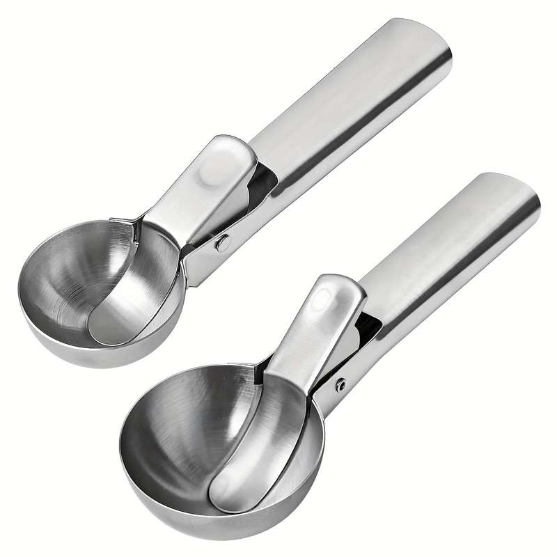 Versatile Stainless Steel Ice Cream Scoop & Fruit Ball Spoon