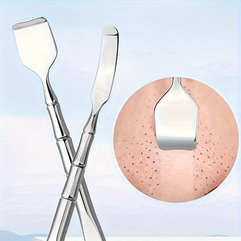 A Stainless Steel Blackhead Cleaning Tool